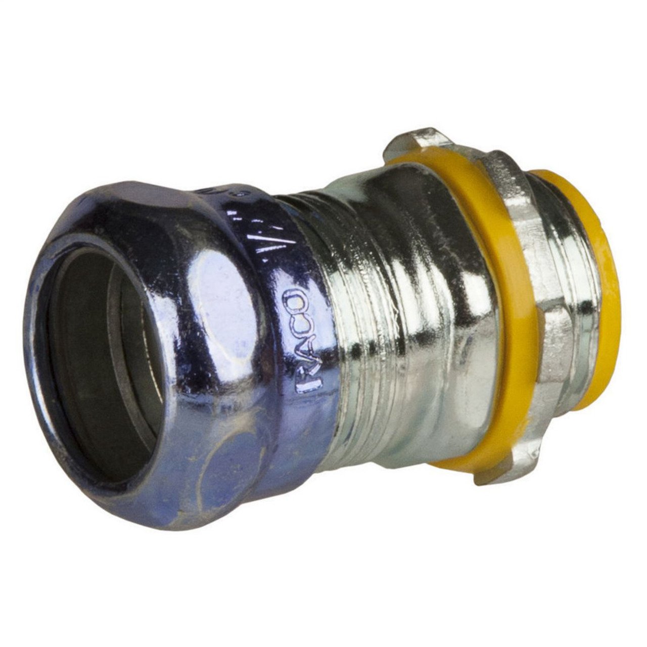 3/4 in. EMT Compression Connector – Raintight Insulated Steel (Hubbell-Raco)