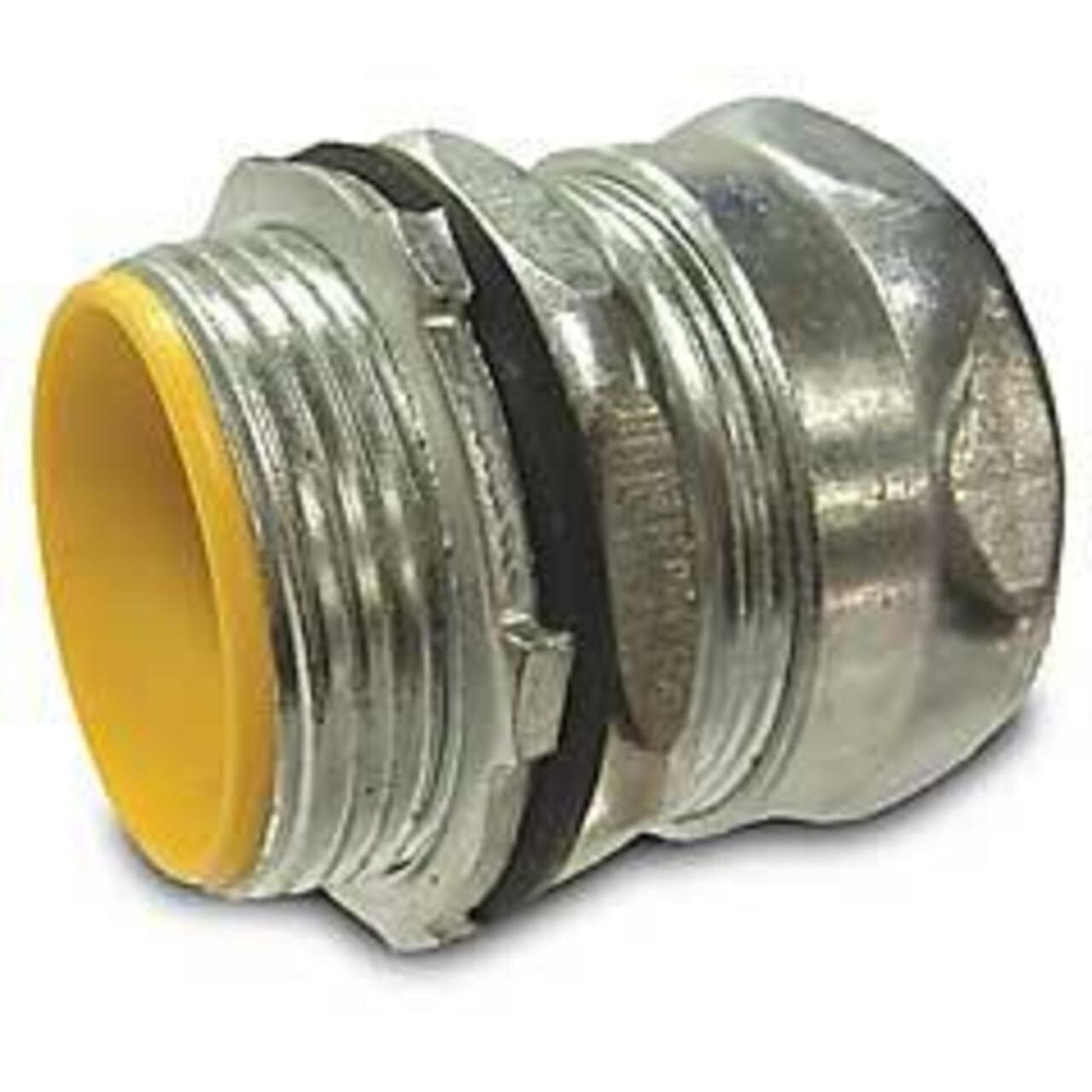 1 in. EMT Compression Connector – Raintight Insulated Steel (Hubbell-Raco)