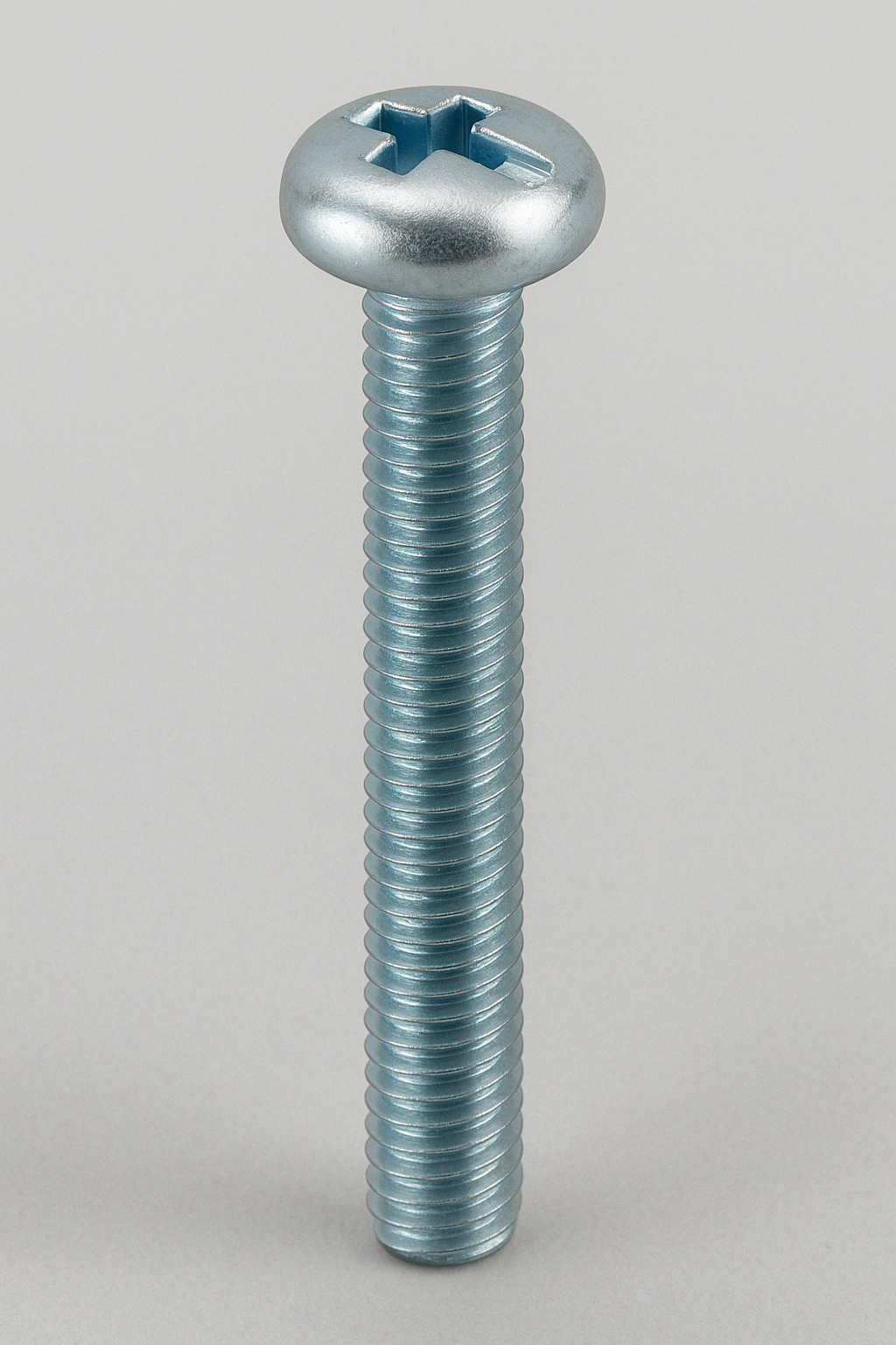 Machine Screw – 8-32 x 2", Round Head, Combo Slot/Phillips, Zinc-Plated Steel