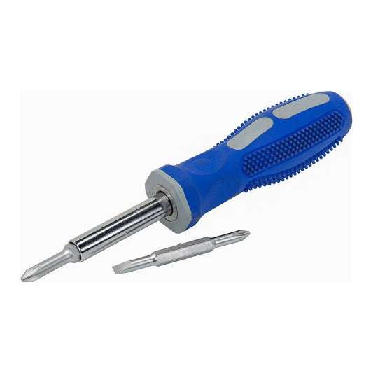 Pittsburgh 6-in-1 Screwdriver – Multi-Bit Hand Tool